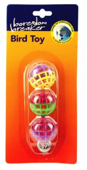 (Boredom Breaker) Bird Toy 3 Lattice Balls